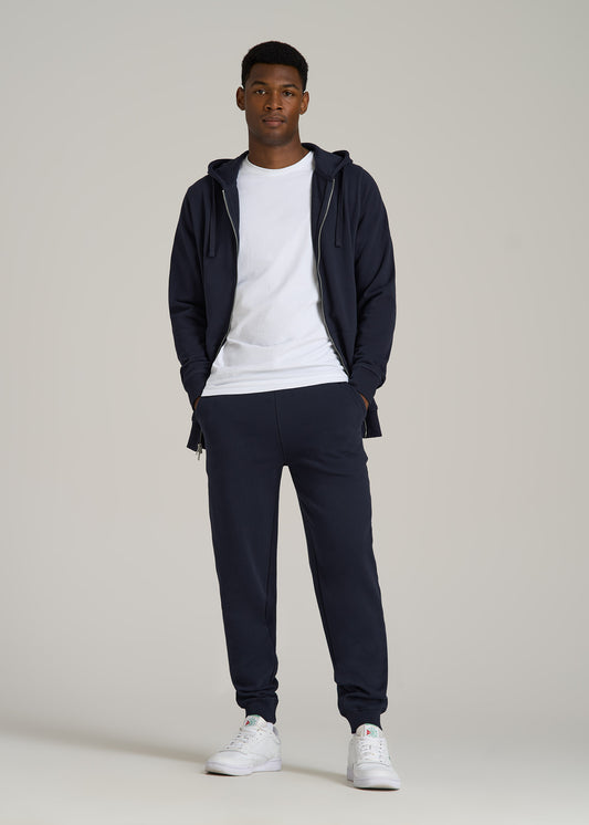 Wearever 2.0 French Terry Full-Zip Hoodie for Tall Men in Evening Blue