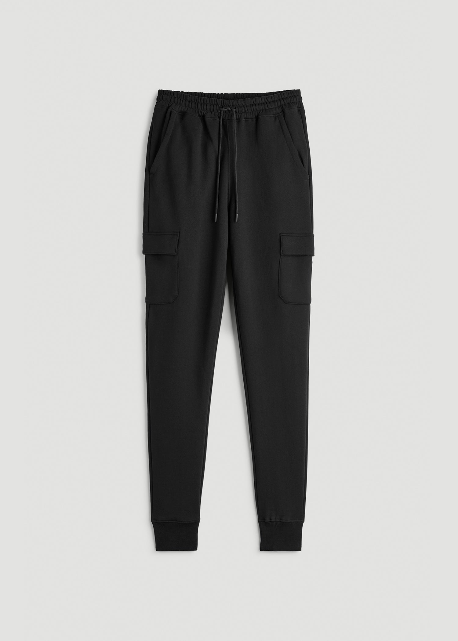 Wearever Fleece Cargo Jogger For Tall Men in Black