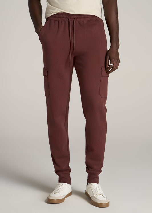 Microsanded French Terry Sweatpants for Tall Men in Army Brush