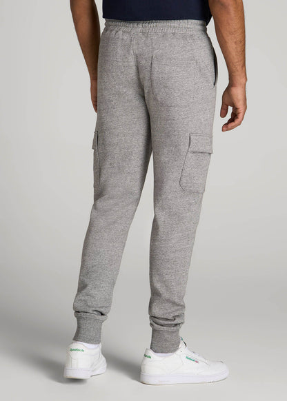 Wearever Fleece Cargo Jogger For Tall Men in Heather Grey