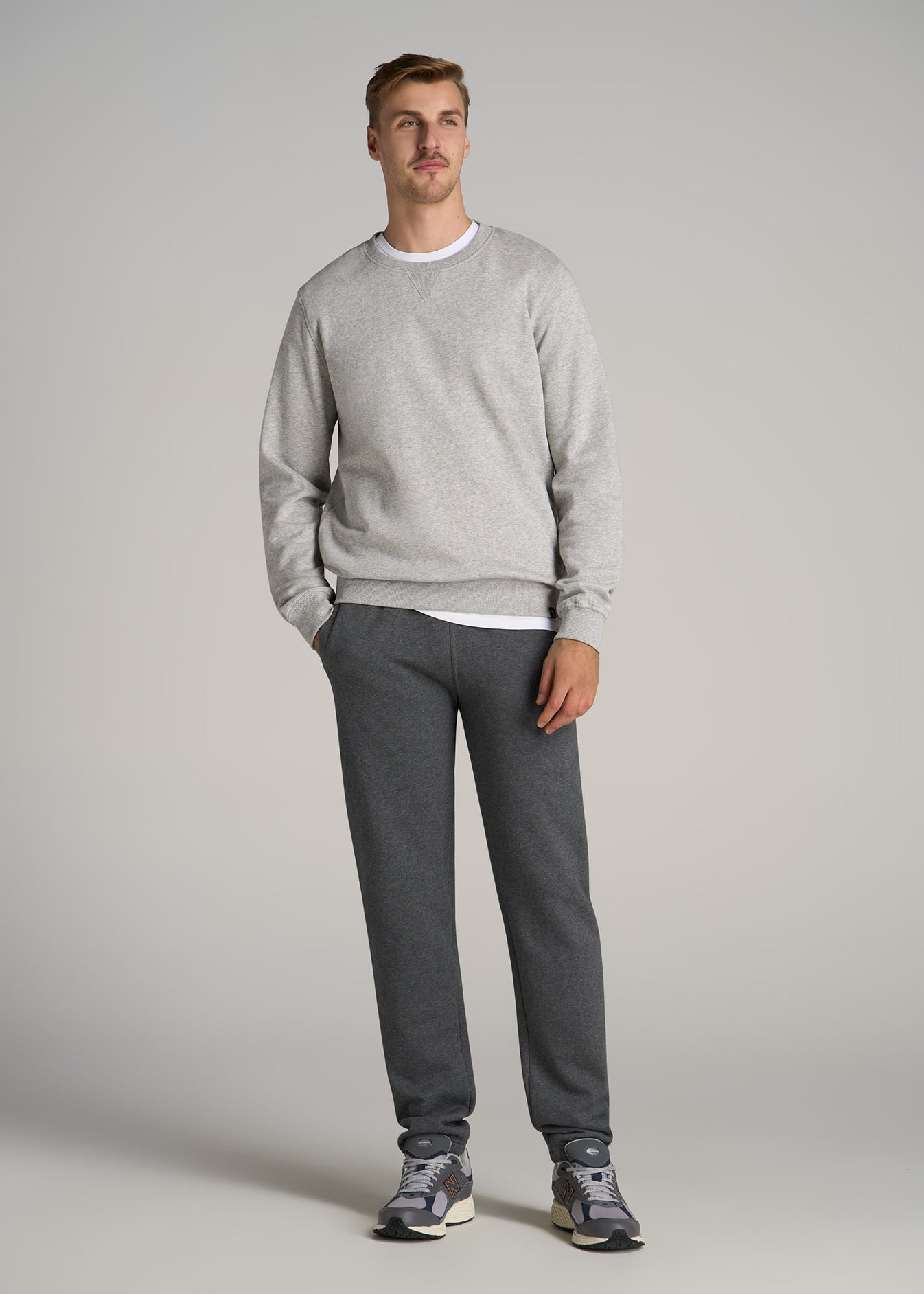 Wearever Fleece Elastic-Bottom Tall Men's Sweatpants | American Tall