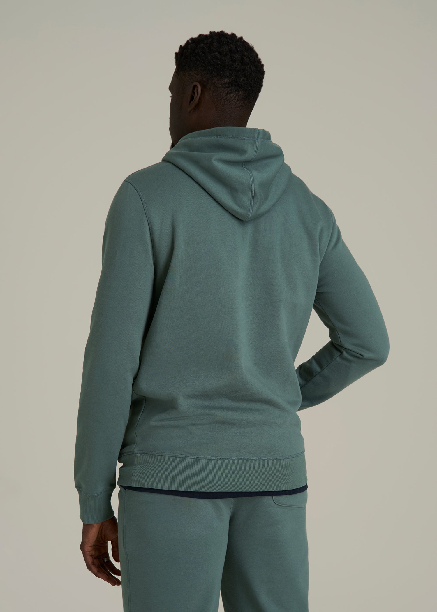 Wearever 2.0 Fleece Hoodie for Tall Men in Balsam Green