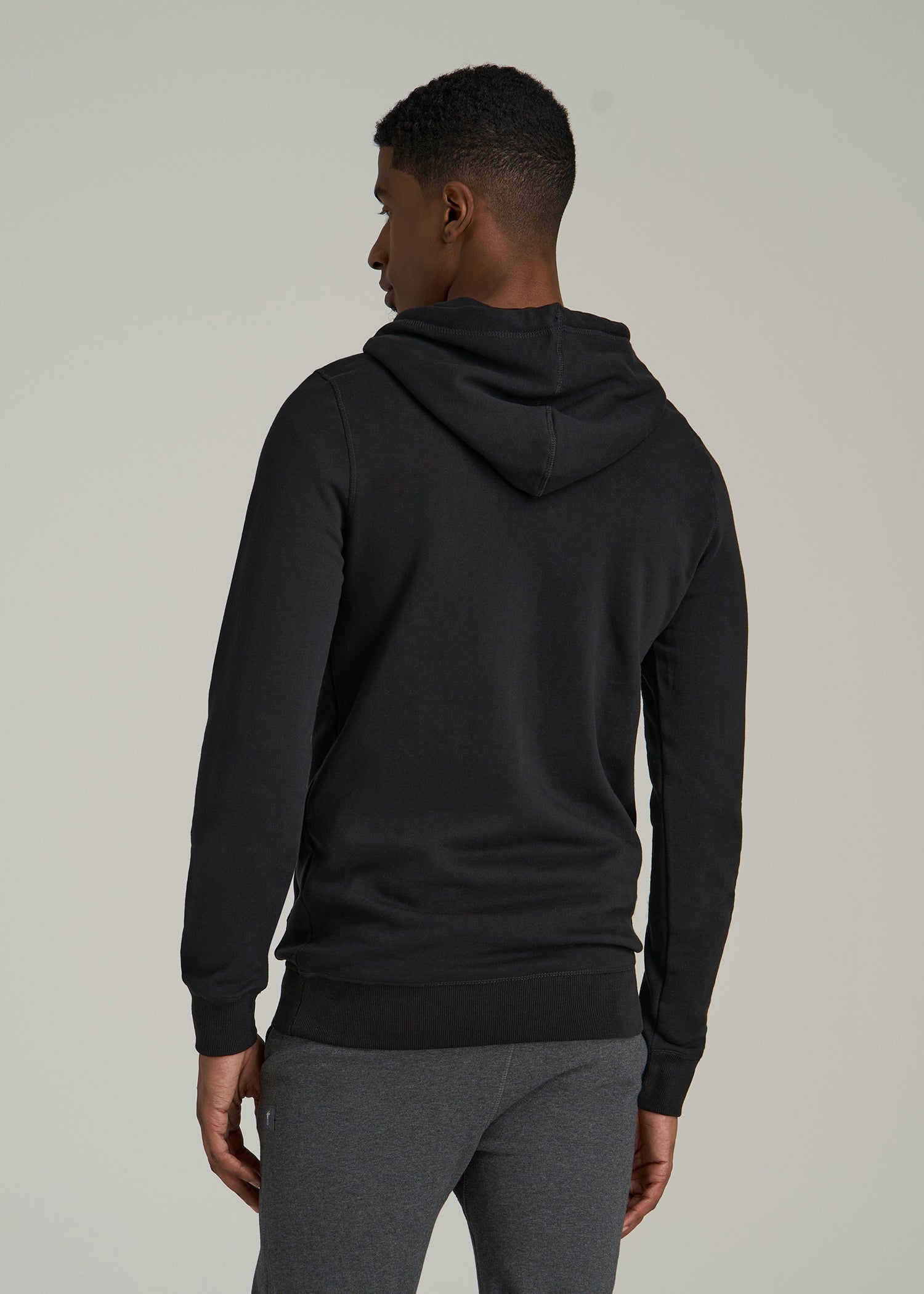 Wearever 2.0 Fleece Hoodie for Tall Men in Black