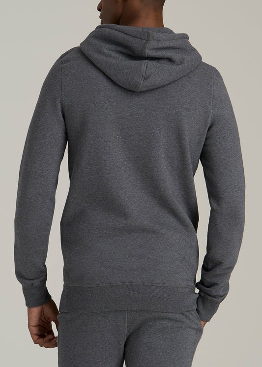 Wearever 2.0 Fleece Hoodie for Tall Men in Charcoal Mix