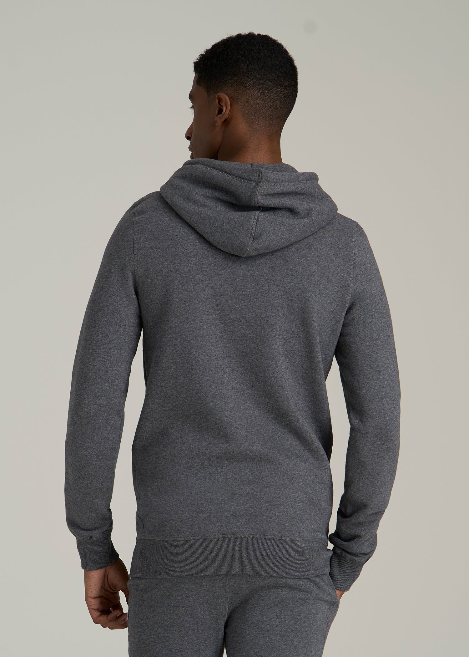 Wearever 2.0 Fleece Hoodie for Tall Men in Charcoal Mix