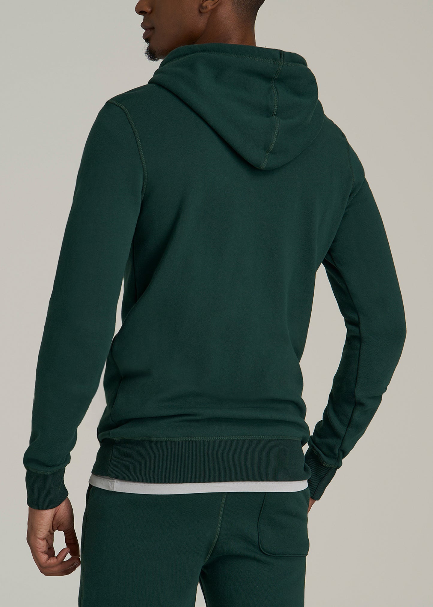 Wearever 2.0 Fleece Hoodie for Tall Men in Rain Forest