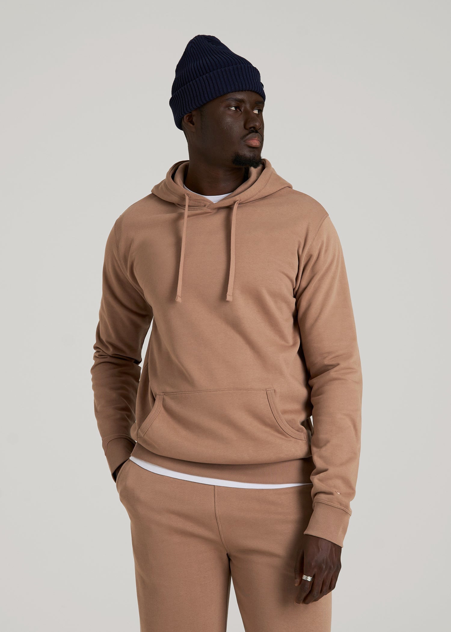 Wearever 2.0 Fleece Hoodie for Tall Men in Woodsmoke