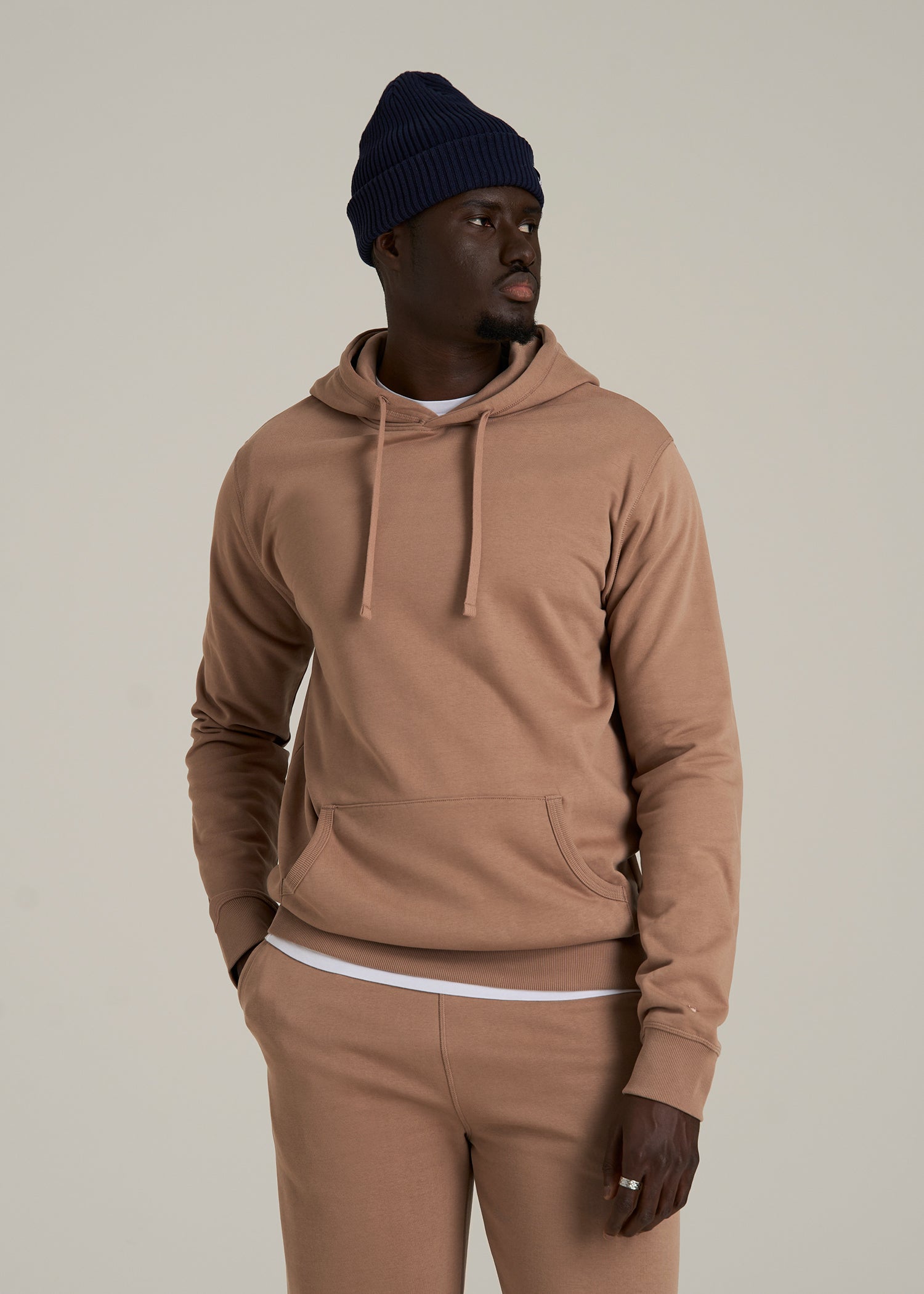 Wearever 2.0 Fleece Hoodie for Tall Men in Woodsmoke