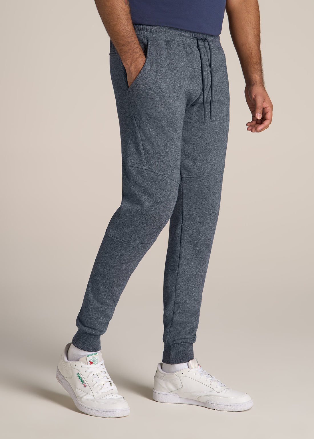 Navy Mix Joggers for Tall Men: Wearever Fleece Jogger | American Tall