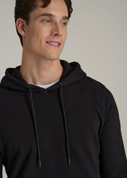 Wearever Fleece Pullover Hoodie for Tall Men in Black