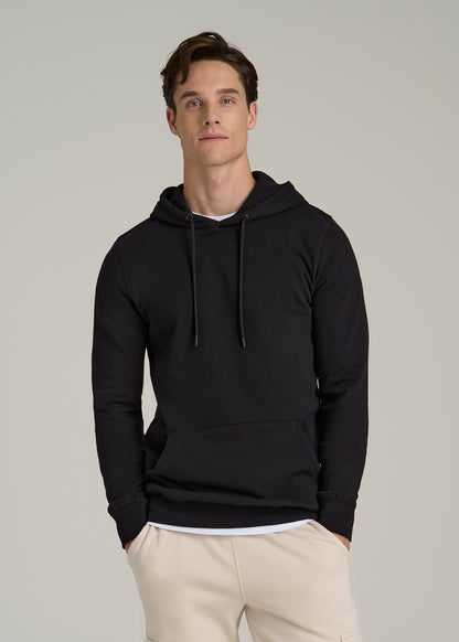 Wearever Fleece Pullover Hoodie for Tall Men in Black