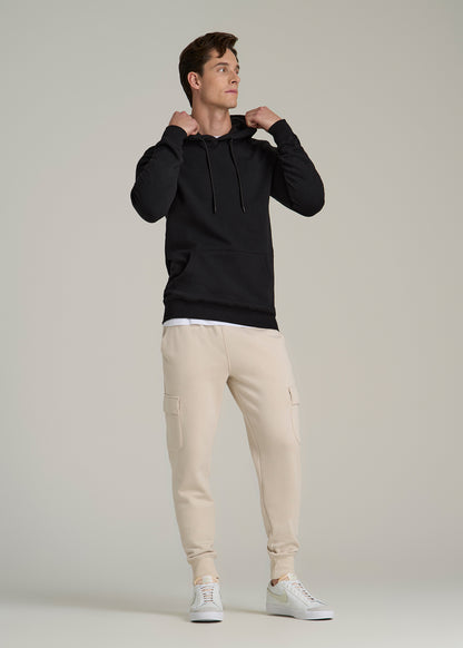 Wearever Fleece Pullover Hoodie for Tall Men in Black