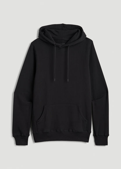 Wearever Fleece Pullover Hoodie for Tall Men in Black
