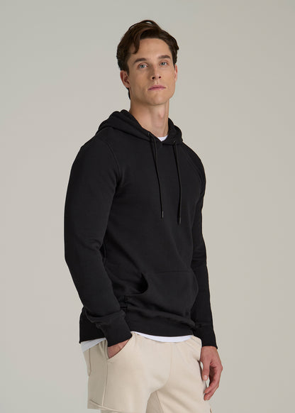 Wearever Fleece Pullover Hoodie for Tall Men in Black
