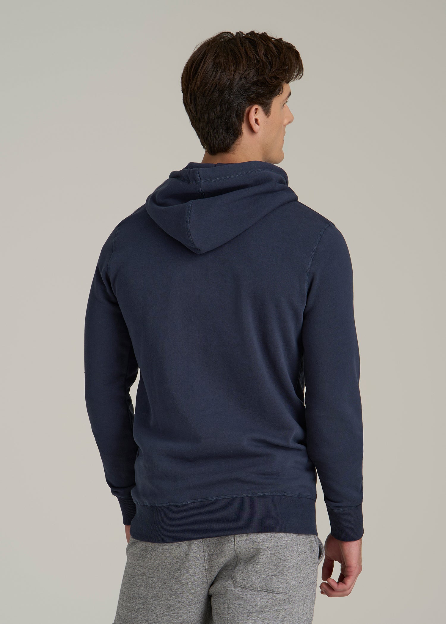 Wearever Fleece Pullover Hoodie for Tall Men in Navy