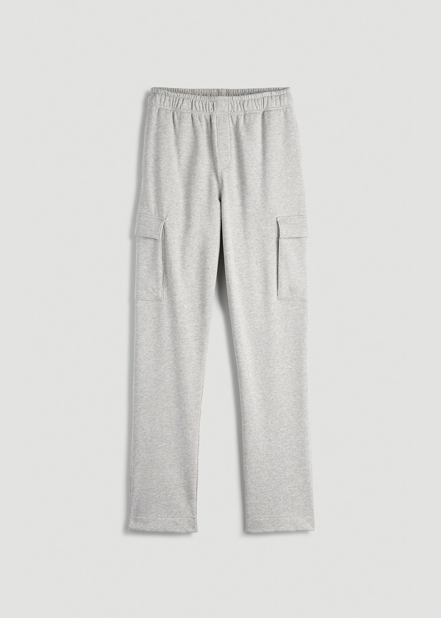 Wearever Fleece Straight Leg Cargo Sweatpant for Tall Men in Grey Mix
