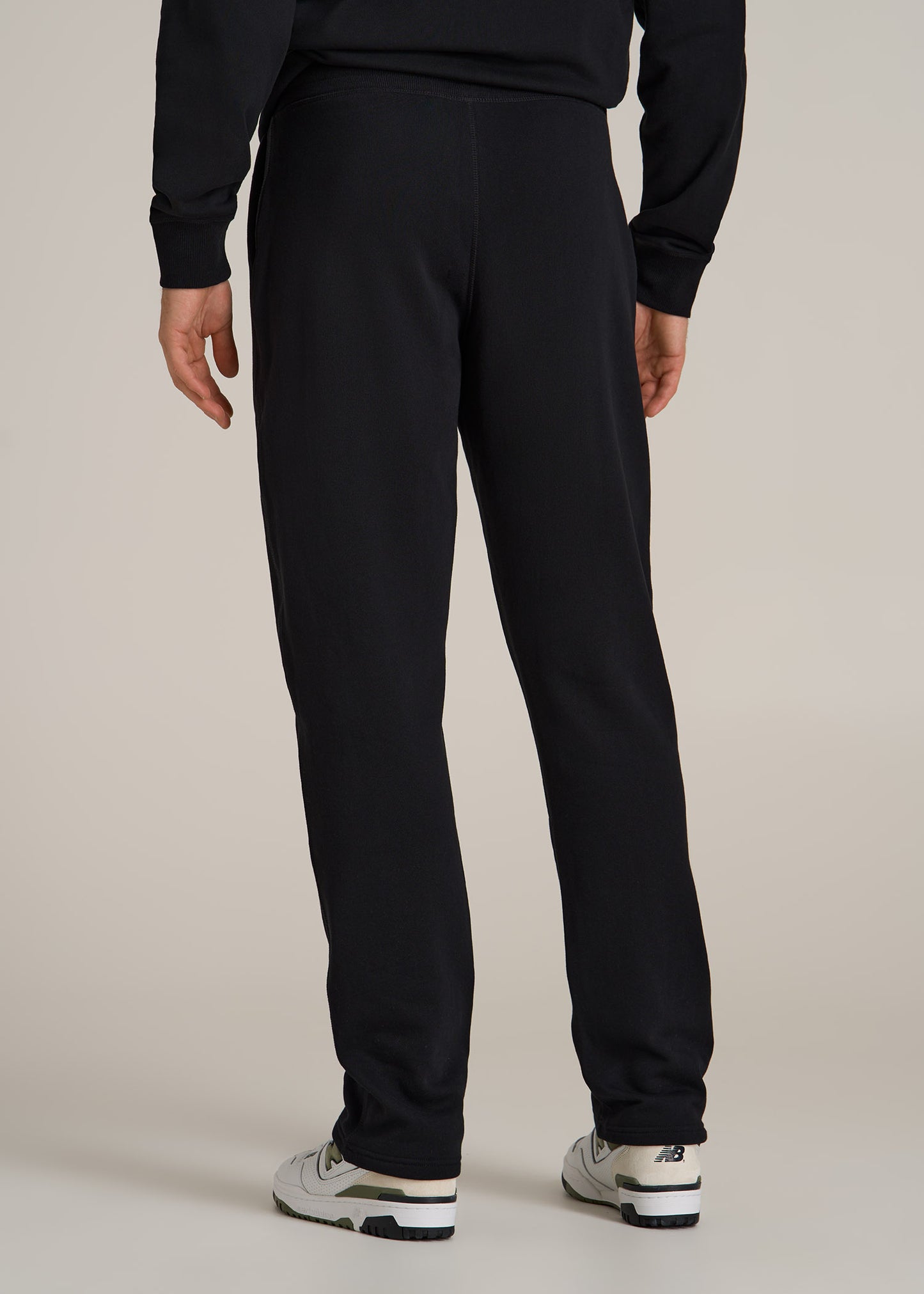 Wearever 2.0 Fleece Straight Leg Sweatpants for Tall Men in Black