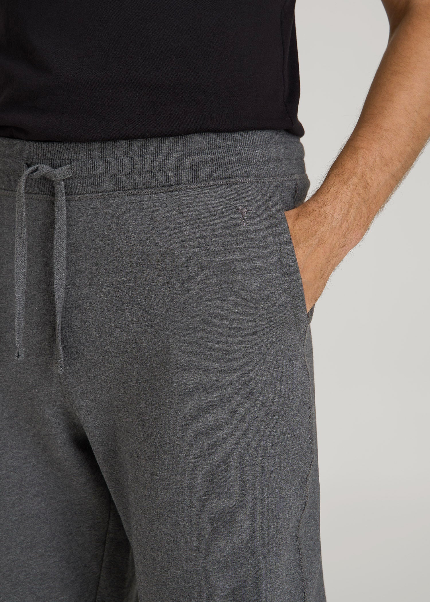 Wearever 2.0 Fleece Straight Leg Sweatpants for Tall Men in Charcoal Mix
