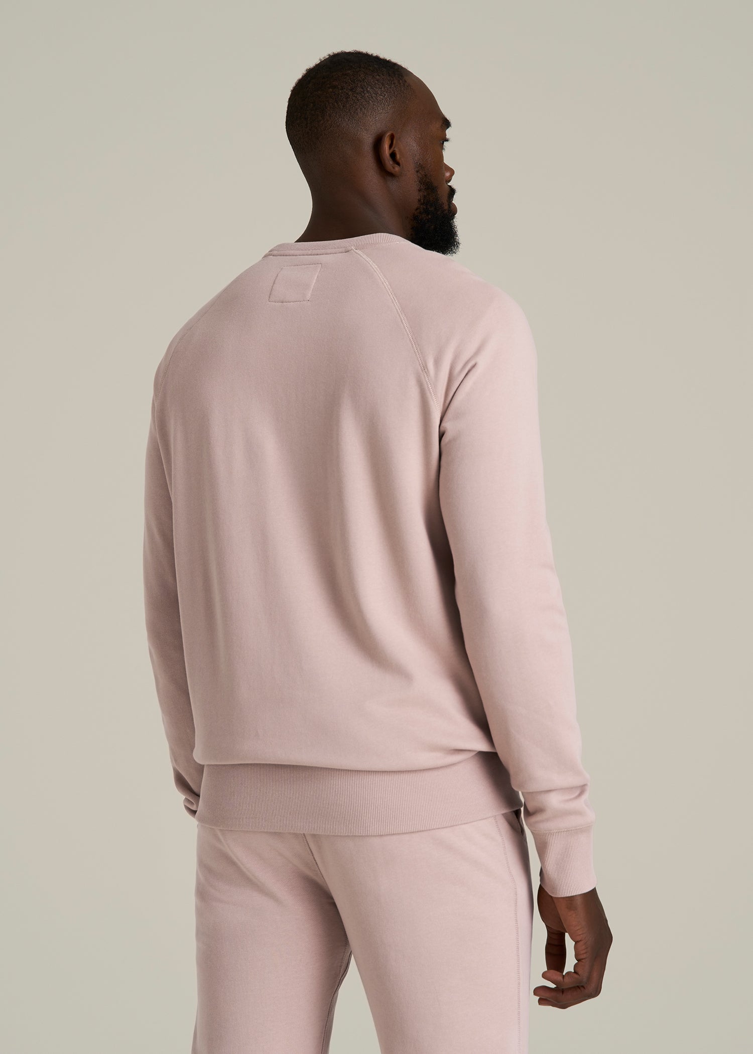 Wearever 2.0 French Terry Crewneck Sweatshirt for Tall Men in Desert Rose