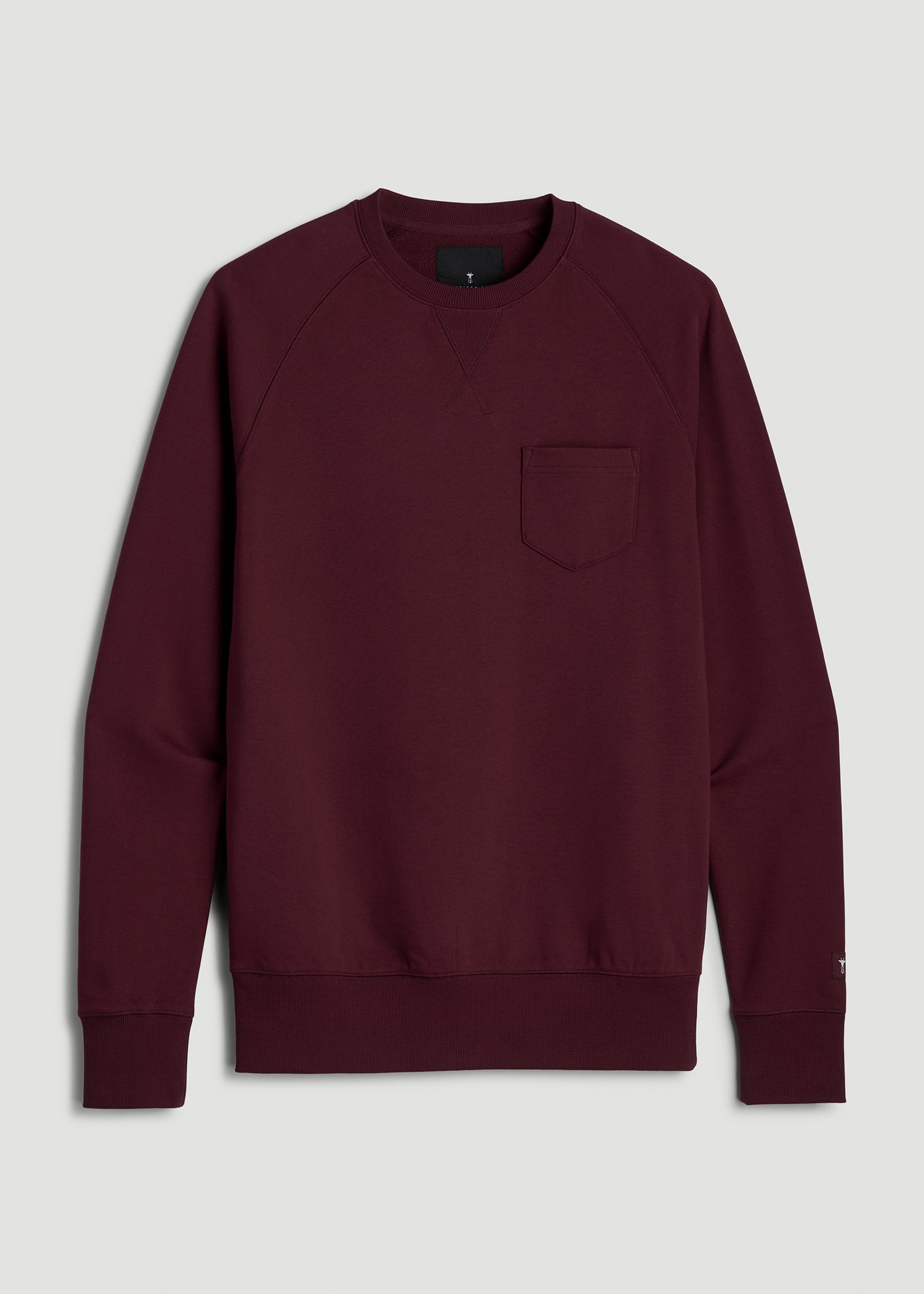 Wearever 2.0 French Terry Crewneck Sweatshirt for Tall Men in Tawny Port