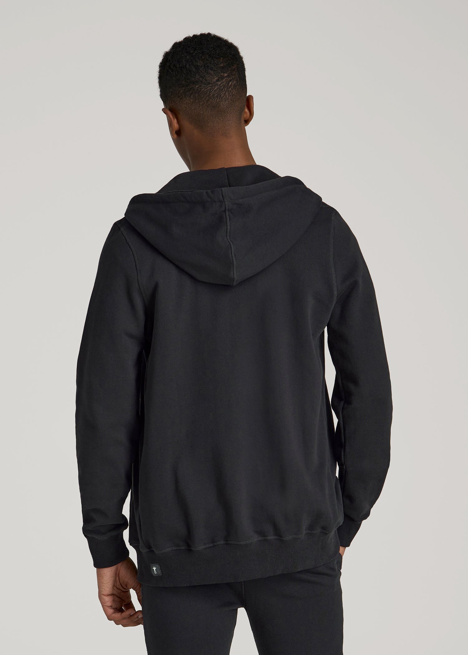 Wearever 2.0 French Terry Full-Zip Hoodie for Tall Men in Black