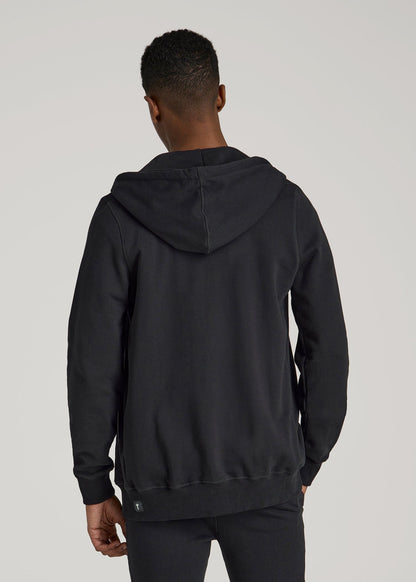 Wearever 2.0 French Terry Full-Zip Hoodie for Tall Men in Black