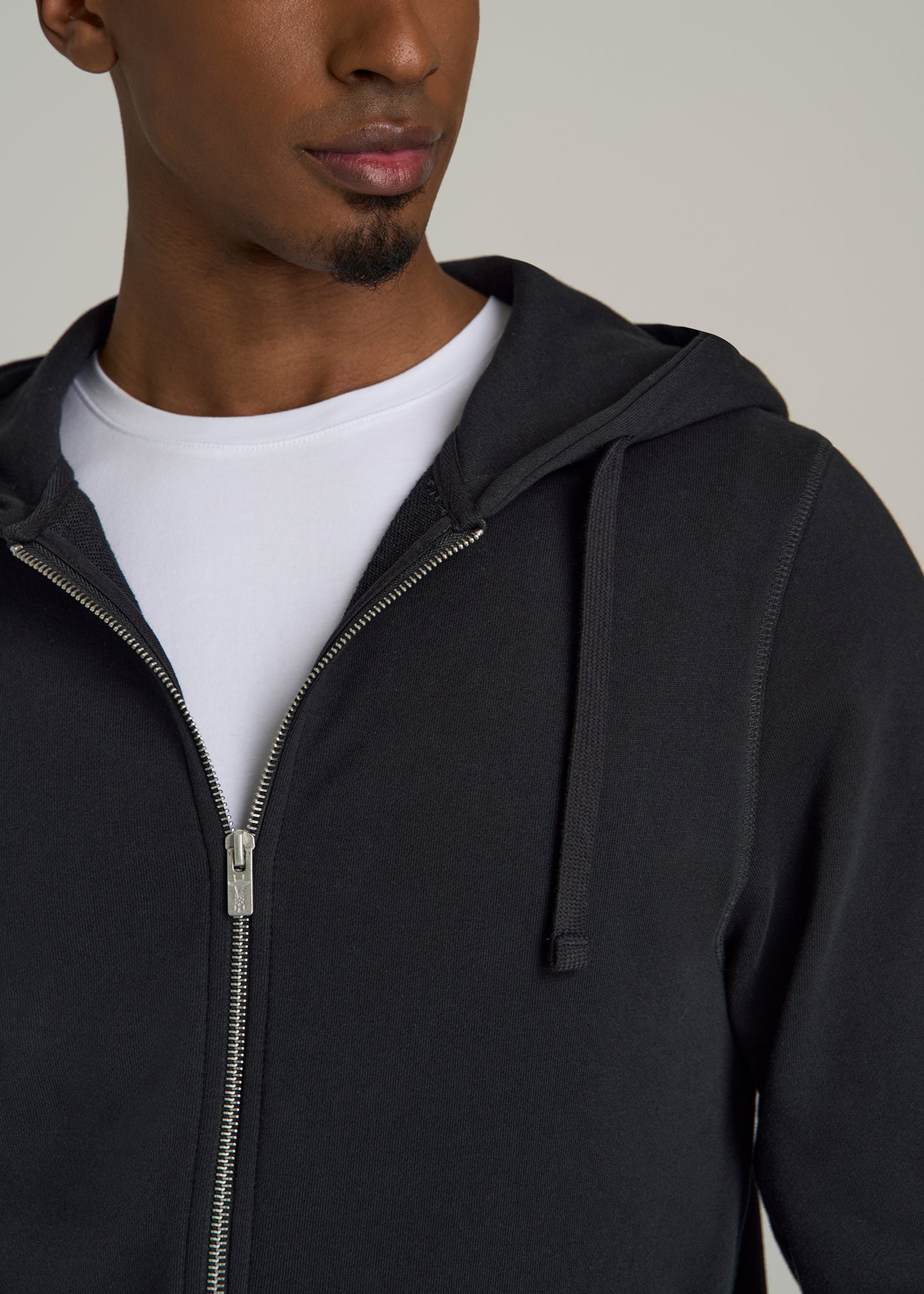 Wearever 2.0 French Terry Full-Zip Hoodie for Tall Men in Black