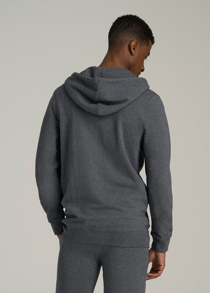 Wearever 2.0 French Terry Full-Zip Hoodie for Tall Men in Charcoal Mix