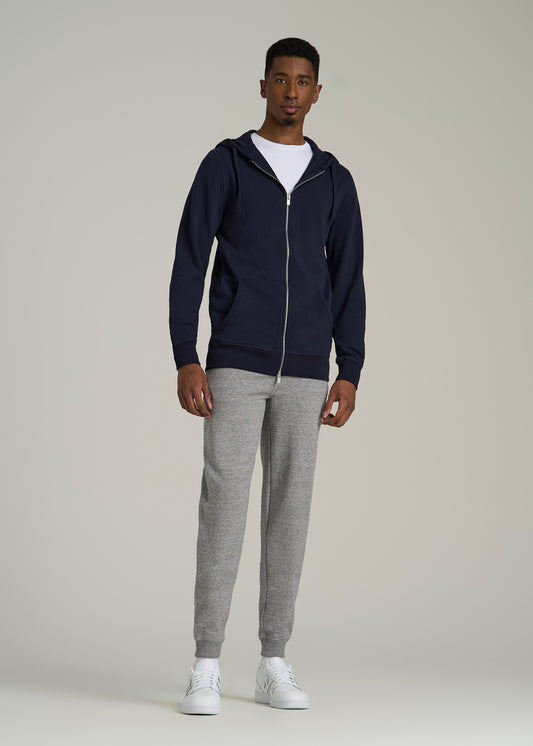 Wearever 2.0 French Terry Full-Zip Hoodie for Tall Men in Evening Blue