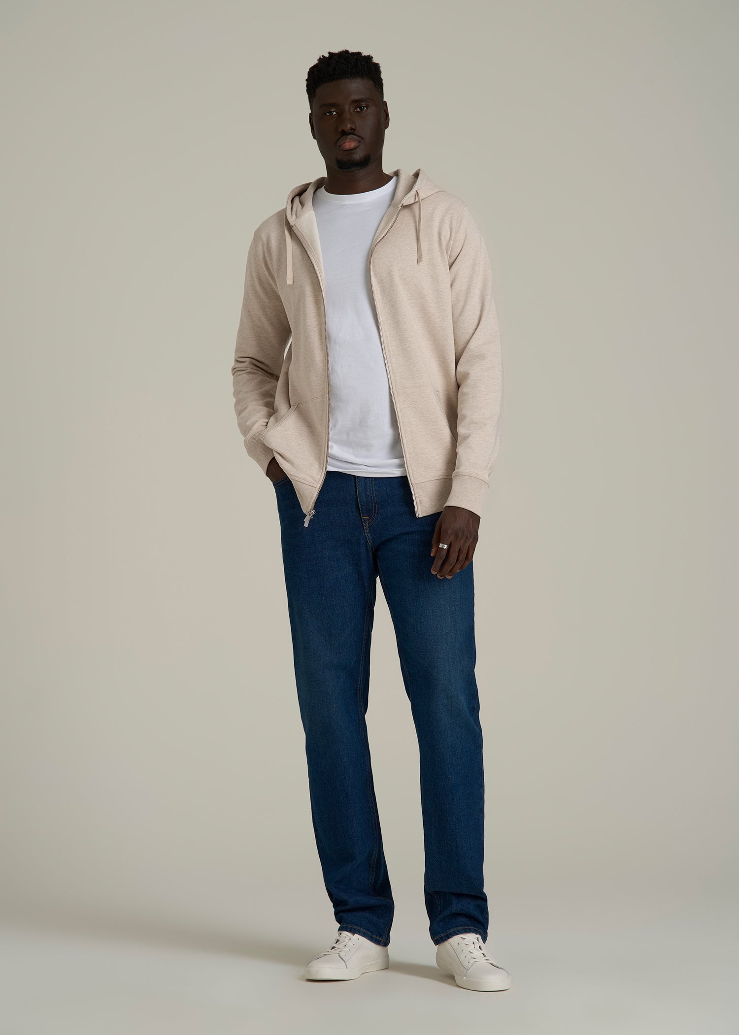 Wearever 2.0 French Terry Full Zip Hoodie for Tall Men | American Tall