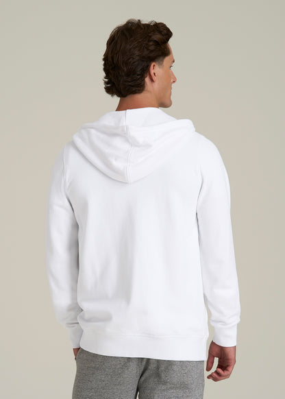 Wearever 2.0 French Terry Full-Zip Hoodie for Tall Men in White