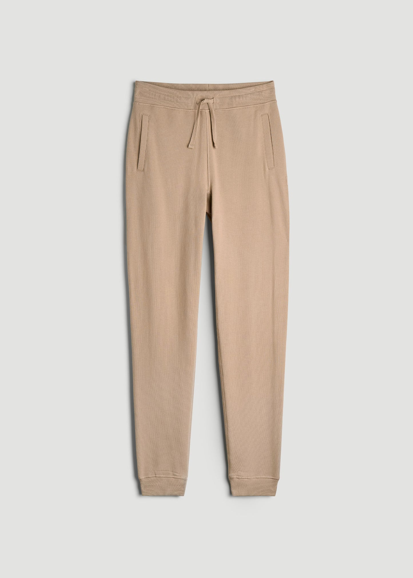 Wearever 2.0 French Terry Joggers for Tall Men in Light Camel