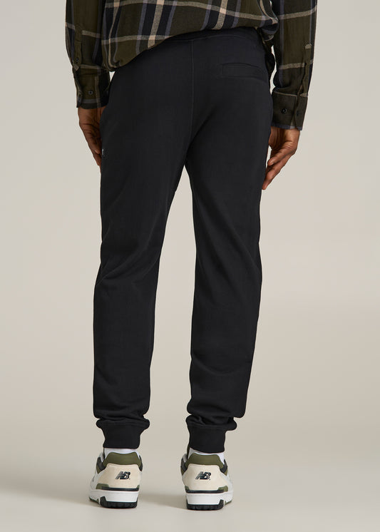 Wearever 2.0 French Terry Joggers for Tall Men in Black