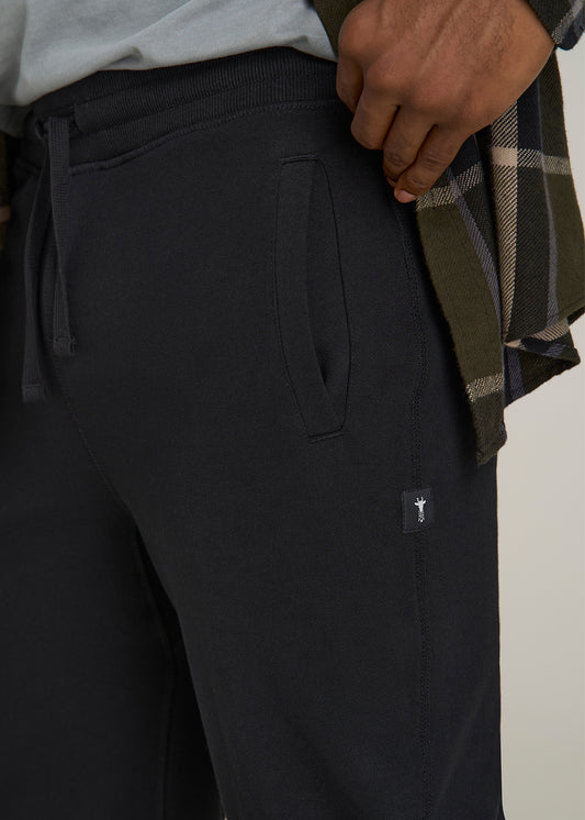 Wearever 2.0 French Terry Joggers for Tall Men in Black