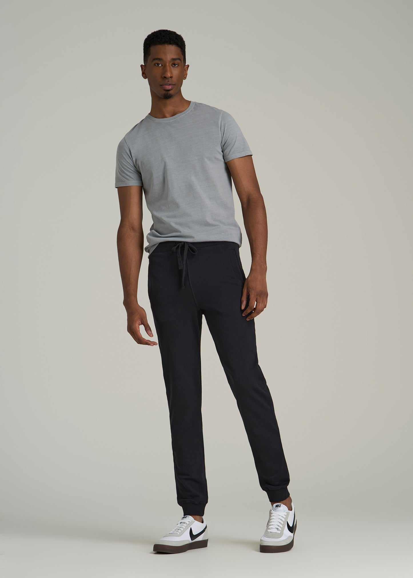 Wearever 2.0 French Terry Joggers for Tall Men in Black