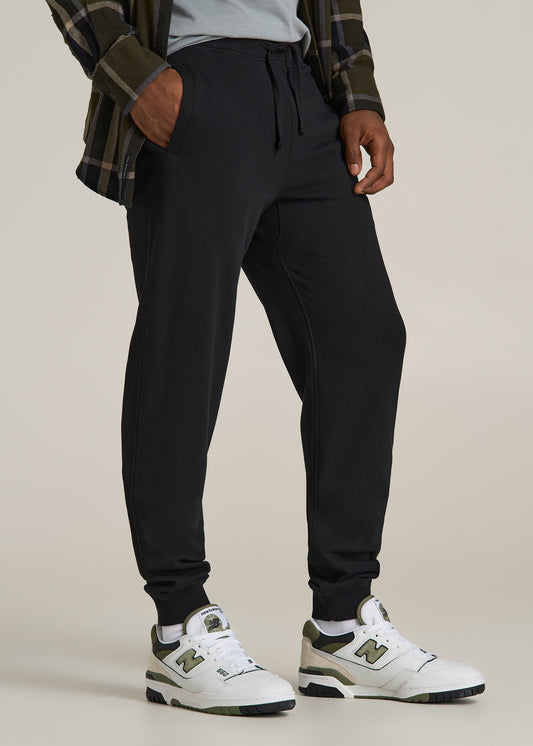 Wearever 2.0 French Terry Joggers for Tall Men in Black