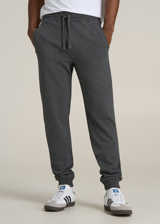 Wearever 2.0 French Terry Joggers for Tall Men in Charcoal Mix