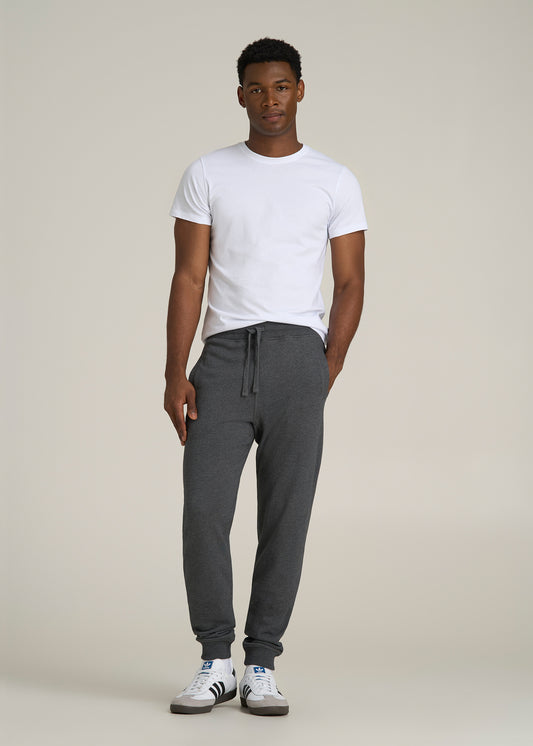 Wearever 2.0 French Terry Joggers for Tall Men in Charcoal Mix