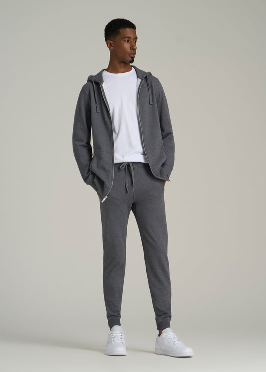 Wearever 2.0 French Terry Joggers for Tall Men in Charcoal Mix