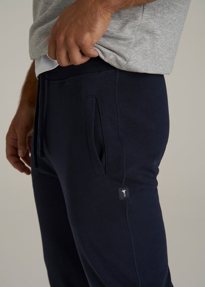 Wearever 2.0 French Terry Joggers for Tall Men in Evening Blue