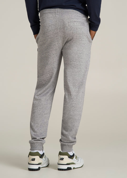 Wearever 2.0 French Terry Joggers for Tall Men in Heathered Grey