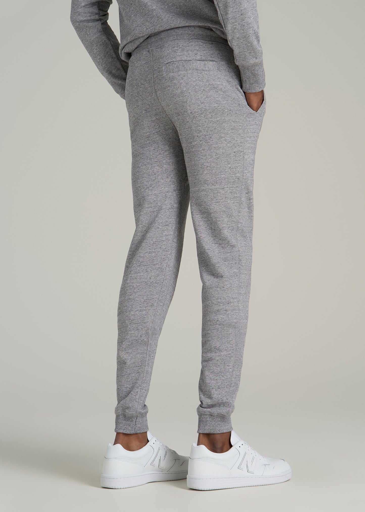 Wearever 2.0 French Terry Joggers for Tall Men in Heathered Grey