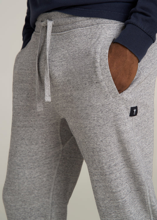 Wearever 2.0 French Terry Joggers for Tall Men in Heathered Grey