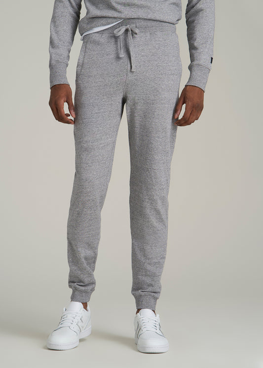 Wearever 2.0 French Terry Joggers for Tall Men in Heathered Grey