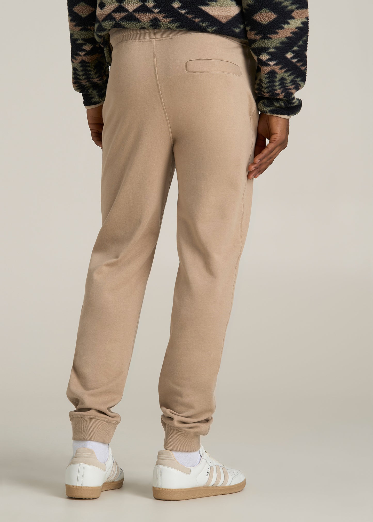 Wearever 2.0 French Terry Joggers for Tall Men in Light Camel