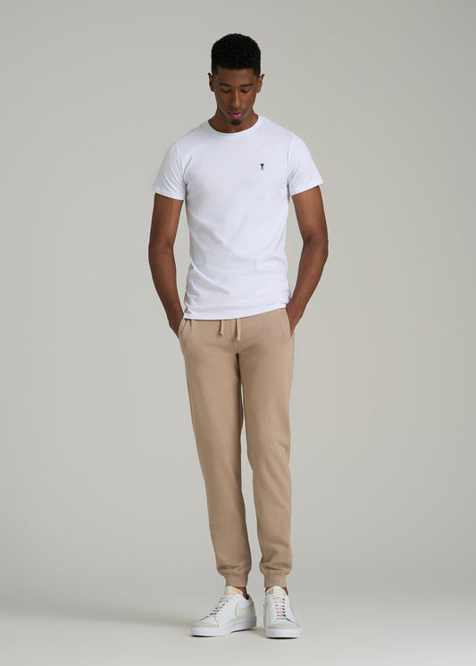 Wearever 2.0 French Terry Joggers for Tall Men in Light Camel