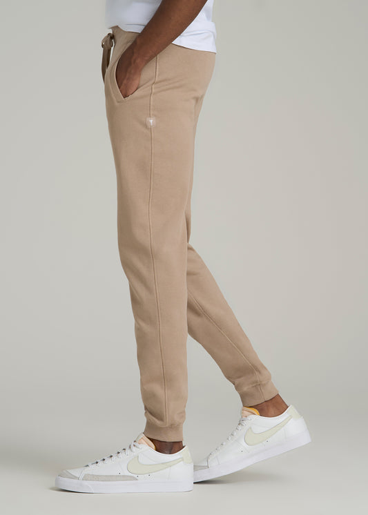 Wearever 2.0 French Terry Joggers for Tall Men in Light Camel