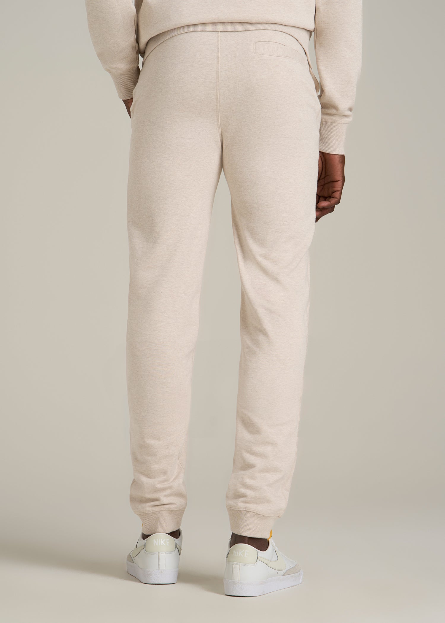 Wearever 2.0 French Terry Joggers for Tall Men in Oatmeal Mix