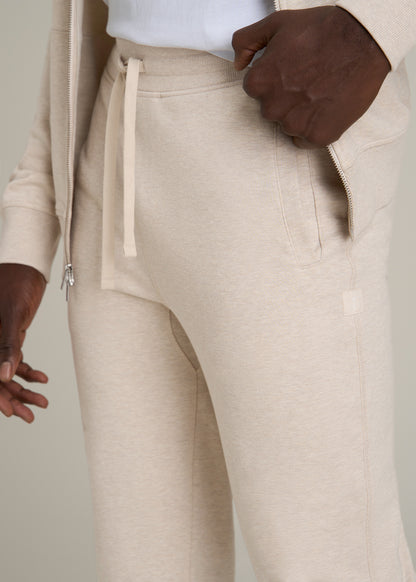 Wearever 2.0 French Terry Joggers for Tall Men in Oatmeal Mix