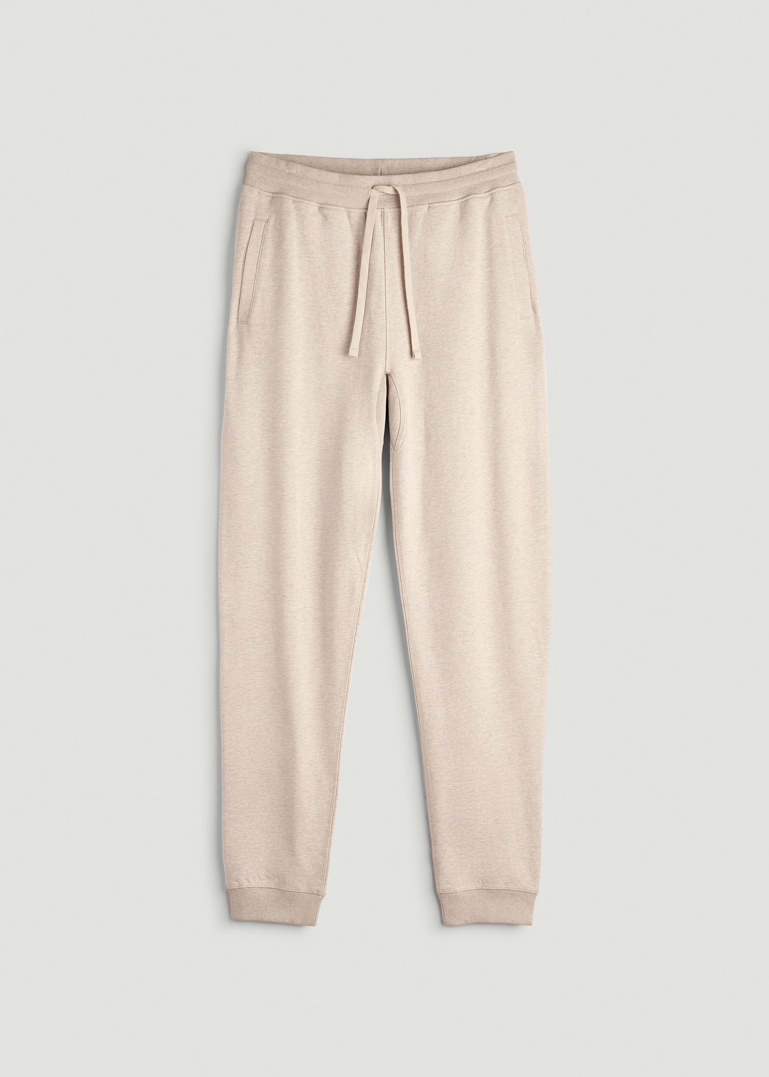 Wearever 2.0 French Terry Joggers for Tall Men in Oatmeal Mix